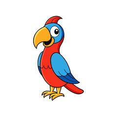 Creative Macaw Bird Vector Silhouette