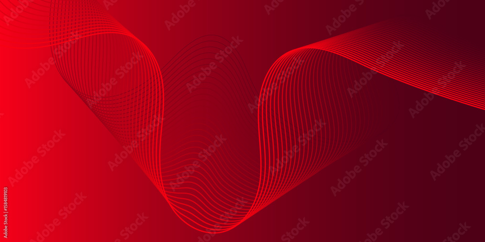Poster abstract background with lines and waves. medium banner size. element for design.