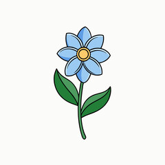 Creative Jacobs Ladder Flower Vector Design