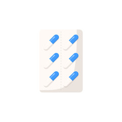 Flat Pharmaceutical Medicine Illustrations
