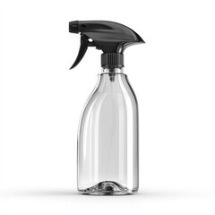 Clear Glass Spray Bottle with Black Trigger Sprayer for Cleaning or Cosmetic Use