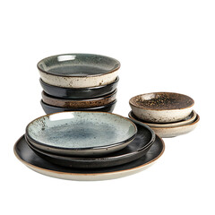 Elegant Speckled Dinnerware: Rustic Charm Meets Modern Design