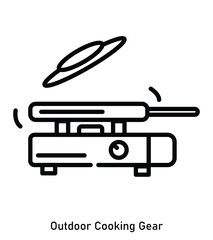 Camping Stove and Cooking Pot Icon – Outdoor Cooking Gear