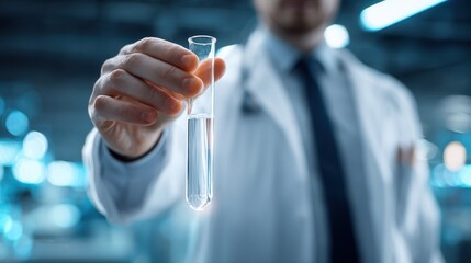 Conducting experiments with test tubes in a lab science laboratory research environment professional viewpoint