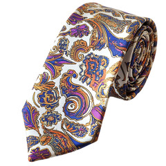 Men's Paisley Tie: Elegant Floral Pattern Necktie - Fashion Accessory