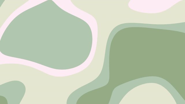 Fondo abstracto con formas org&aacute;nicas en tonos verdes y rosas p&aacute;lidos