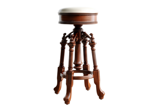 Modern wooden side table in high resolution with transparent background, isolated PNG format ideal for interior design mockups, digital furniture cutouts, and stylish home decor visualization projects
