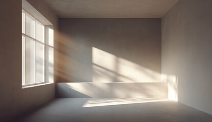 Empty room bathed in sunlight (2)