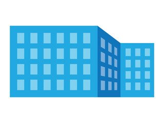 Fototapeta premium vector illustration of a building in a minimalist flat design style