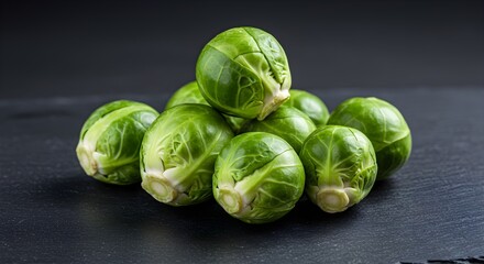 Pile of fresh brussells sprouts