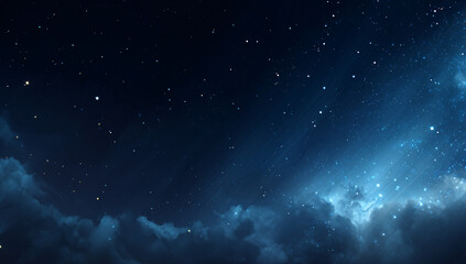 Obraz premium Mystical Sky at Twilight Celestial Clouds and Atmospheric Night Sky Photography