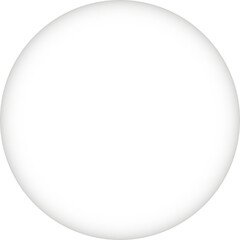 Abstract gradient sphere with soft shadows and highlights