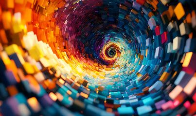 3D abstract visuals and futuristic elements isolated on black, designed for versatile commercial use across technology, minimal, sci-fi, and eco concepts