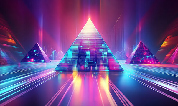 3D abstract visuals and futuristic elements isolated on black, designed for versatile commercial use across technology, minimal, sci-fi, and eco concepts