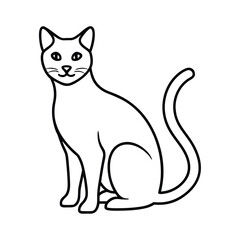 Fototapeta premium vector illustration of a cat
