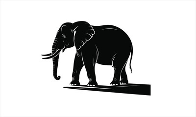 Obraz premium Majestic elephant family silhouette