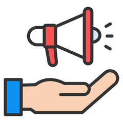 Startup Pitch Icon Element For Design