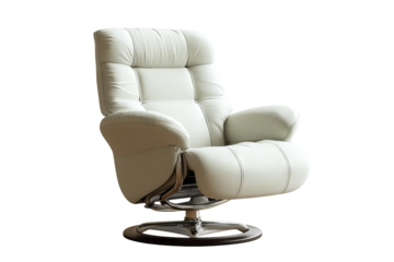 Modern recliner chair in high resolution PNG with transparent background, ideal for digital interior design mockups, furniture cutouts, home decor projects, and realistic visualization scenes.
