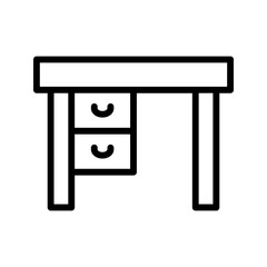 Table Icon. room furniture. Design Illustration. vector eps 10