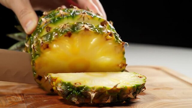 slice pineapple