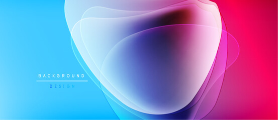 Abstract flowing shapes, vibrant blue to pink gradient. Modern design element, suitable for backgrounds, presentations. Smooth transitions, layered effect.