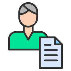 Customer Profile Icon Element For Design