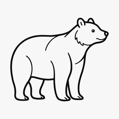 Fototapeta premium polar bear vector