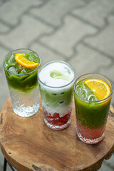 A vibrant and colorful food photography collection featuring healthy meals, refreshing drinks, gourmet salads, delicious desserts, and creative food platings. Perfect for use in culinary blogs.