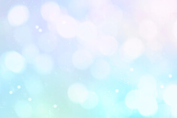キラキラ背景素材 ブルー系 玉ボケ 明るい 美しい 水色 元気 夏 幻想的