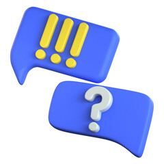 Talk Point 3D Icon Colorful Style