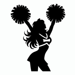 The image is a black silhouette of a. Cartoon Clipart Vector Illustration Line Art Illustration. .