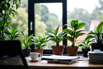 Office Botanicals: A Series Celebrating Desk Plants as Co-Workers in the Daily Grind.