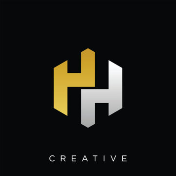 YH,HH logo design vector Modern Luxury Initial Luxury Home Initial Design