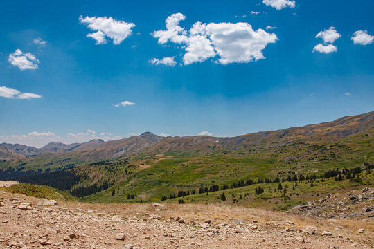 Taylor Park Colorado Mountains with blue skies