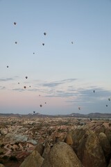 Hot Air Balloons over Cappadocia at Sunrise
