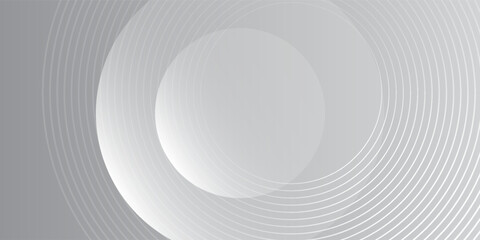Obraz premium Abstract grey background with dynamic circle illustrator vector