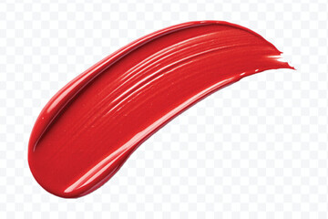 realistic 3d lipstick smudges in different color style isolated on transparent background	