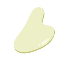 Gua Sha Massage Tool Icon Green
