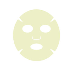Facial Sheet Mask Icon Green