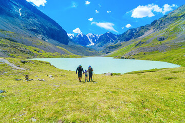 Father and sons hiking trip in backcountry. Knowing how to navigate, how to take on the terrain and...