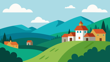 vector illustration of a castle