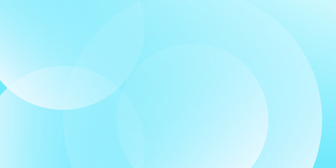 Minimalist banner background, pastel colorful, Light Blue gradations. Circle effect style geometric, abstract background. Vector Illustration