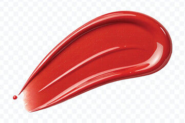 realistic 3d lipstick smudges in different color style isolated on transparent background	