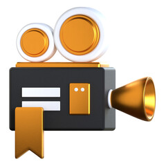 Obraz premium a Snapshot or Screen Capture 3D Icon Black and Gold Style