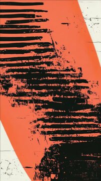 Red splatter paint abstract art on textured canvas, modern and creative. Limited edition contemporary style with emotional expressive vibrancy.