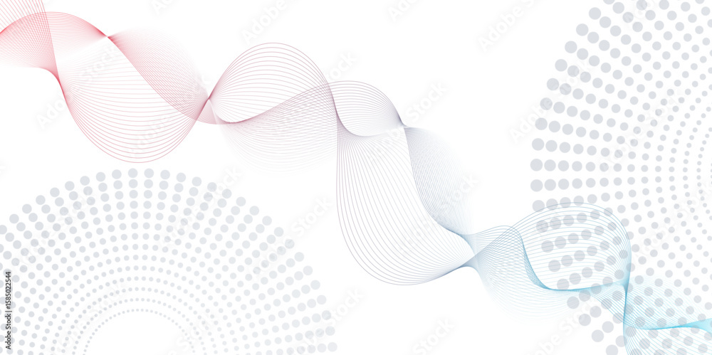Poster smooth wave abstract vector background layout design.background image with dynamic curves.abstract p