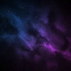 Fantasy Nebula Space Background with Glowing Stars and Clouds