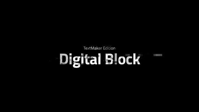 Title Animator Digital Block 03