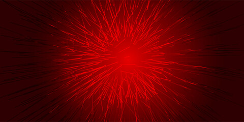 Red Energy Burst Abstract Background