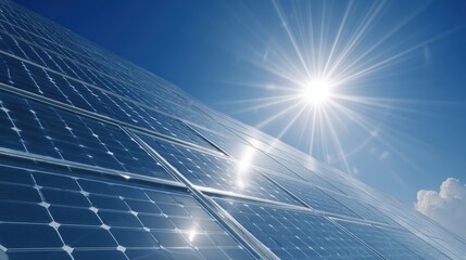 The innovative solar panels harnessing sunlight for renewable energy solutions.